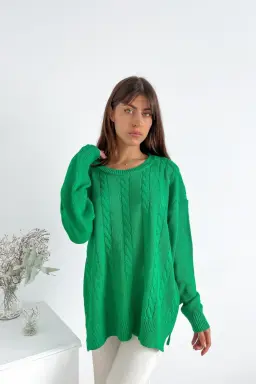 Sweater largo full trenzado owen de Benka en Buzos y Sweaters para argentina
