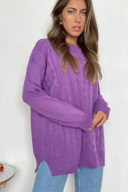 Sweater largo full trenzado owen de Benka en Buzos y Sweaters para argentina