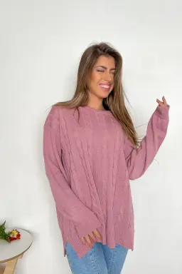 Sweater largo full trenzado owen de Benka en Buzos y Sweaters para argentina