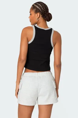 Musculosa rib contraste wes de Edikted en Tops para argentina