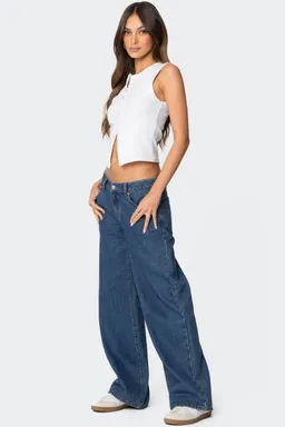 Jeans tiro bajo raelynn de Edikted en Pantalones para argentina