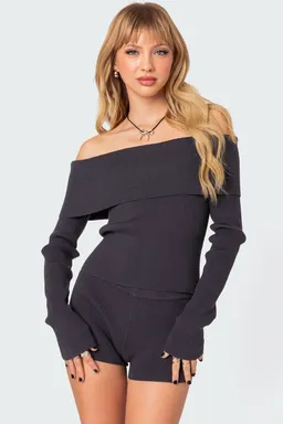 Top tejido miriam con solapa de Edikted en Tops para argentina