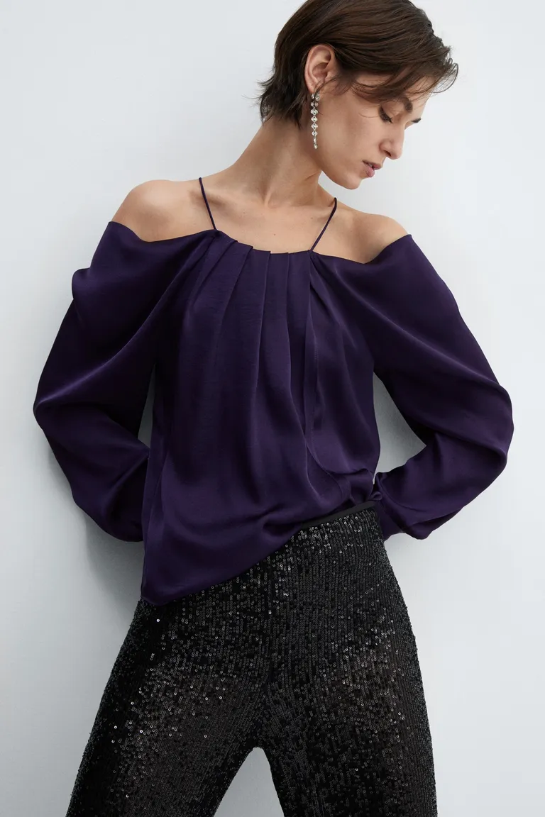 Blusa con hombros descubiertos de Mango en Blusas para argentina