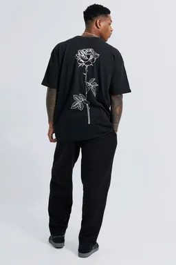 Remera estampada rosa lineal de Boohooman en Remeras y Polos para argentina