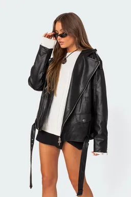 Campera ecuero oversized wrenley de Edikted en Chaquetas para argentina