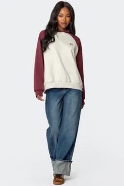 Buzo oversized moño raglán de Edikted en Buzos y Sweaters para argentina
