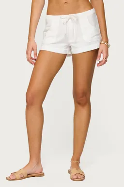 Shorts tipo lino hollis de Edikted en Shorts para argentina