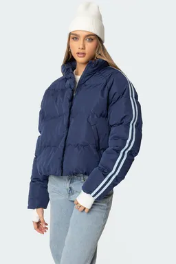 Campera puffer rayas laterales de Edikted en Chaquetas para argentina