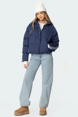 Campera puffer rayas laterales de Edikted en Chaquetas para argentina