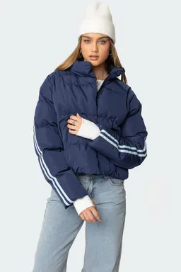Campera puffer rayas laterales de Edikted en Chaquetas para argentina