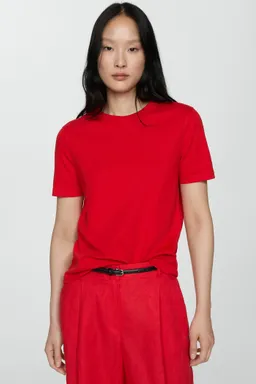 Remera algodón manga corta de Mango en Remeras para argentina