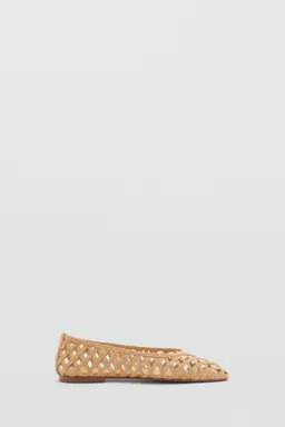Bailarina fibra natural de Mango en Ballerinas para argentina