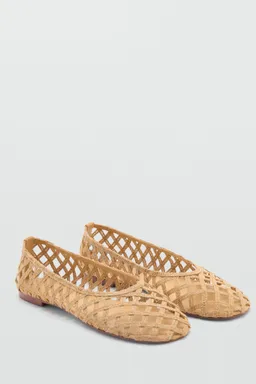 Bailarina fibra natural de Mango en Ballerinas para argentina