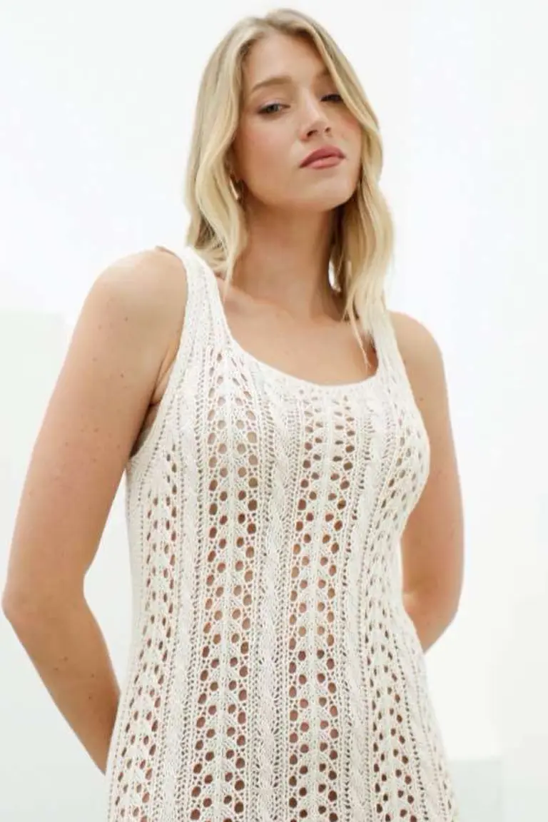 Vestido Calado Trenzado de Hesed en Vestidos para argentina