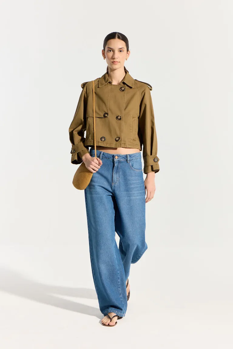 Chaqueta de corte vintage con detalles modulares y lavado que realza las costuras de Portsaid en Chaquetas para argentina