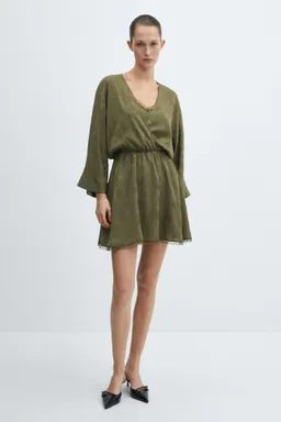 Vestido jacquard floral satinado de Mango en Vestidos para argentina