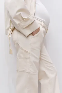 Jeans wideleg premamá de Mango en Pantalones para argentina