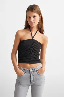 Top brillante fruncido de Mango Teen en Tops para argentina