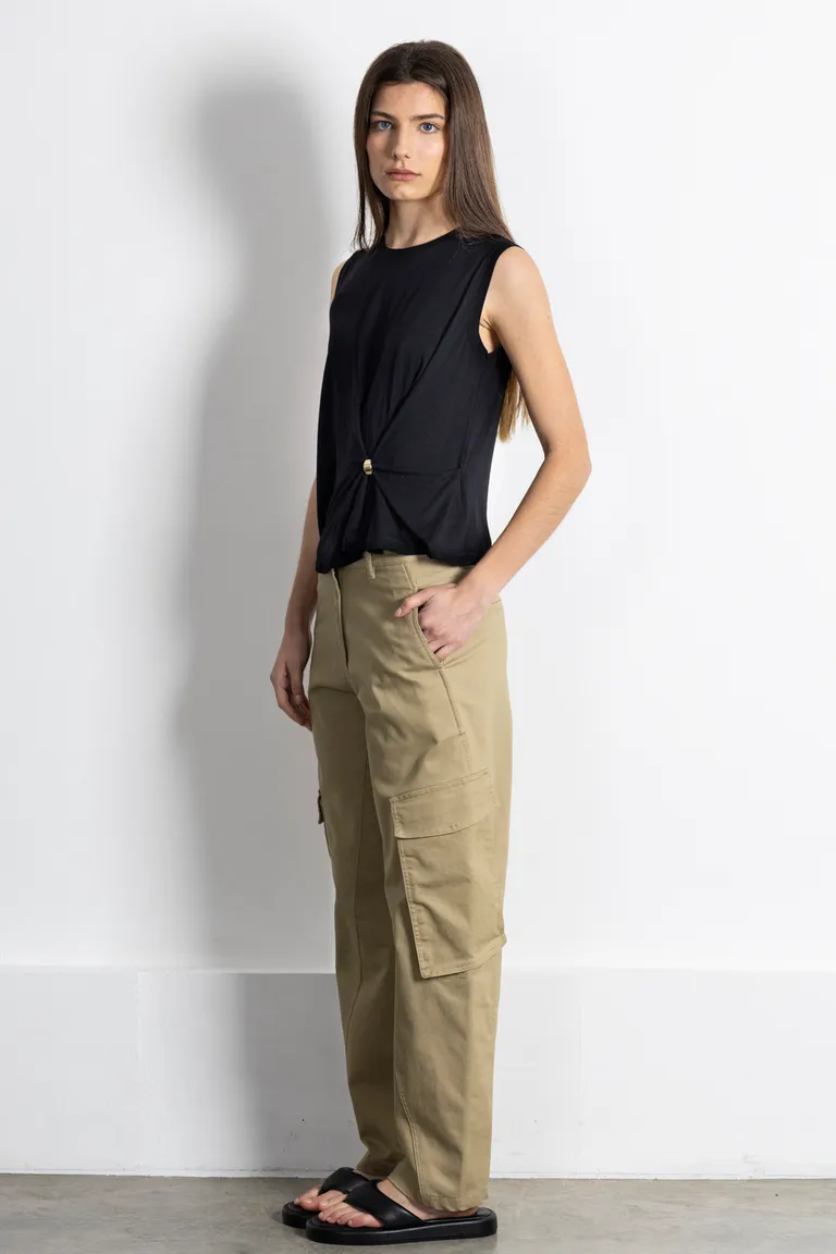 Pantalón cargo de corte recto con bolsillos laterales para mujeres de Kill en Pantalones para argentina