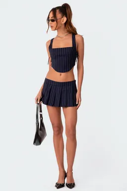 Corset rayas cordones laterales de Edikted en Tops para argentina