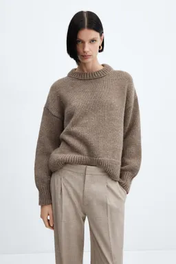 Pantalón jaspeado recto de Mango en Pantalones para argentina