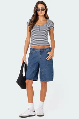 Remera rayas henley kady de Edikted en Remeras para argentina
