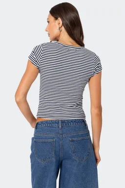 Remera rayas henley kady de Edikted en Remeras para argentina