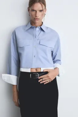 Camisa crop combinada de Mango en Camisas para argentina