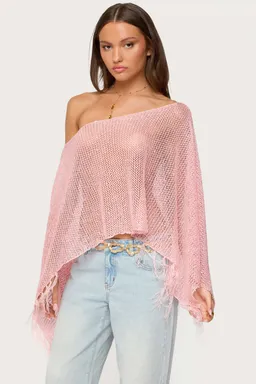 Poncho punto con flecos de Edikted en Capas y Ponchos para argentina