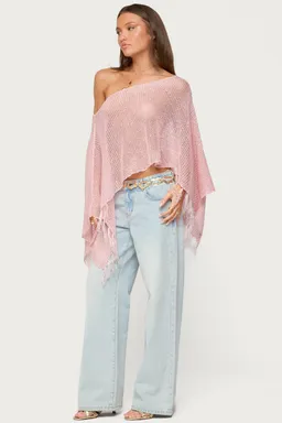 Poncho punto con flecos de Edikted en Capas y Ponchos para argentina