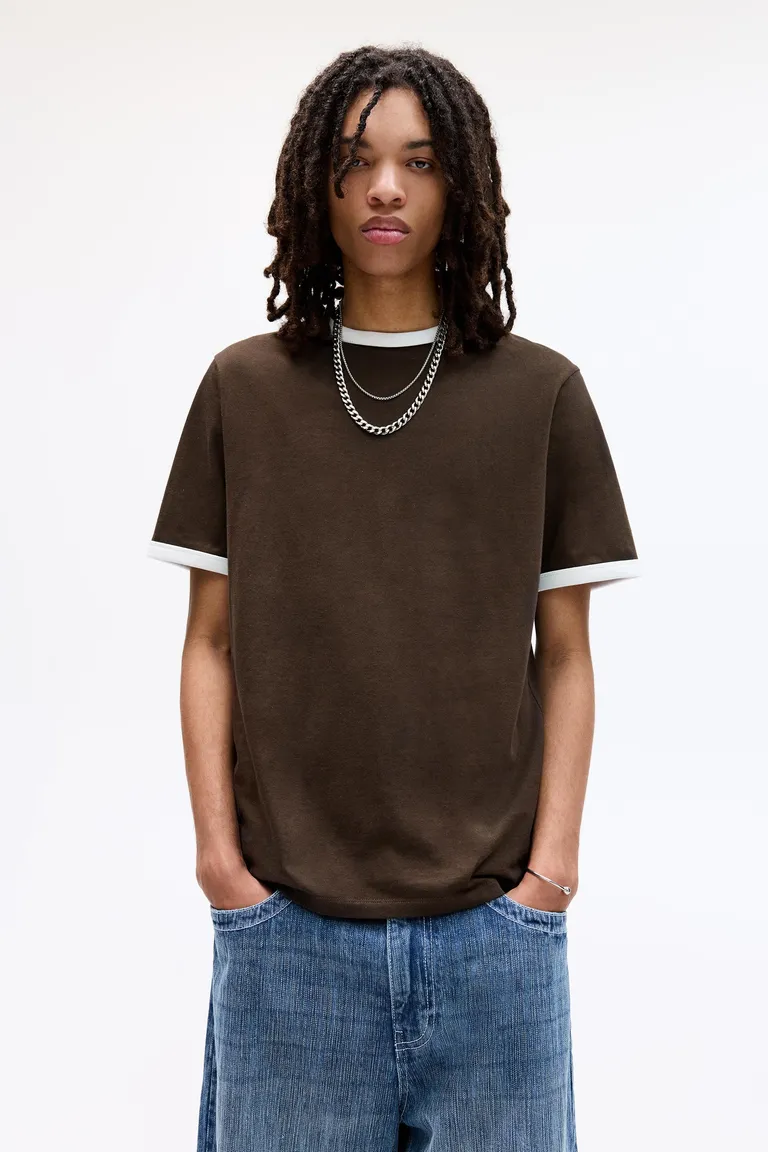 Remera manga corta rib de Pull&Bear en Remeras y Polos para argentina