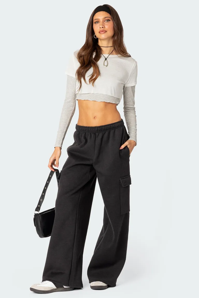 Pantalón jogger cargo pierna ancha de Edikted en Pantalones para argentina
