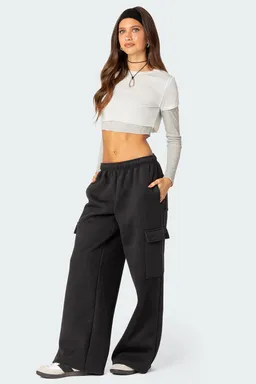 Pantalón jogger cargo pierna ancha de Edikted en Pantalones para argentina