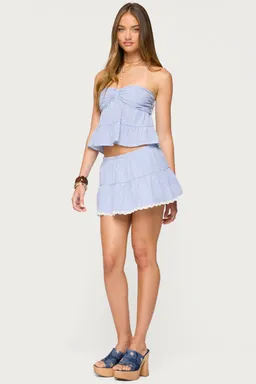 Top dora babydoll lino rayado de Edikted en Tops para argentina