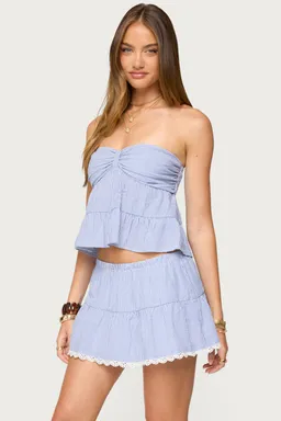 Top dora babydoll lino rayado de Edikted en Tops para argentina