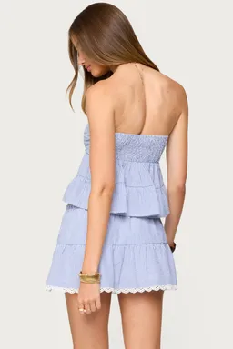 Top dora babydoll lino rayado de Edikted en Tops para argentina