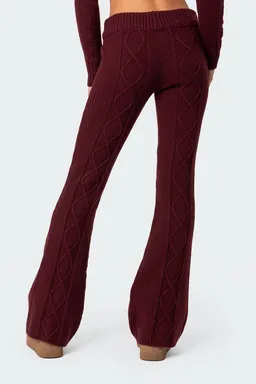 Pantalón acampanado ray trenzado de Edikted en Pantalones para argentina
