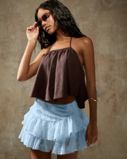 Minifalda volantes bordados de Missguided en Faldas para argentina