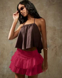 Minifalda volantes bordados de Missguided en Faldas para argentina