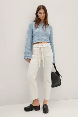 Jeans rectos detalle lazo de Mango en Pantalones para argentina