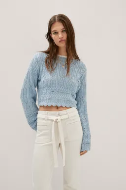 Jeans rectos detalle lazo de Mango en Pantalones para argentina