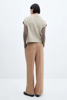 Pantalón raya diplomática wideleg de Mango en Pantalones para argentina