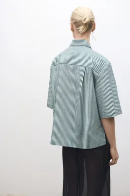 Camisa rayas manga corta algodón de Mango en Camisas para argentina