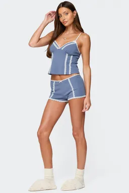 Shorts eliane encaje contraste de Edikted en Pijamas y Sleepwear para argentina