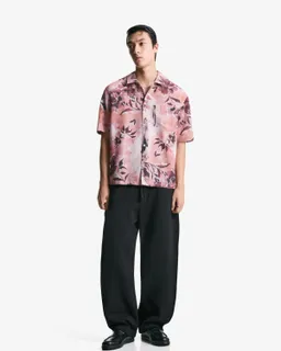 Camisa manga corta estampada de Bershka en Camisas para argentina