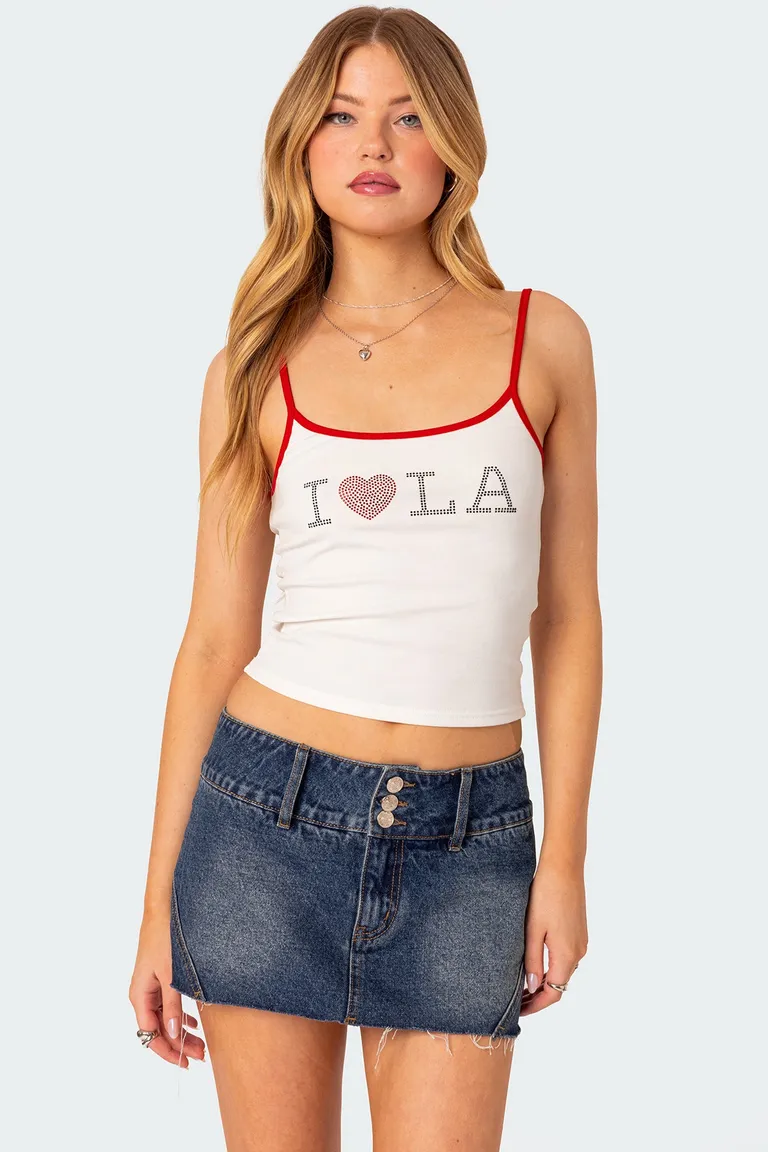 Musculosa strass lover de Edikted en Tops para argentina