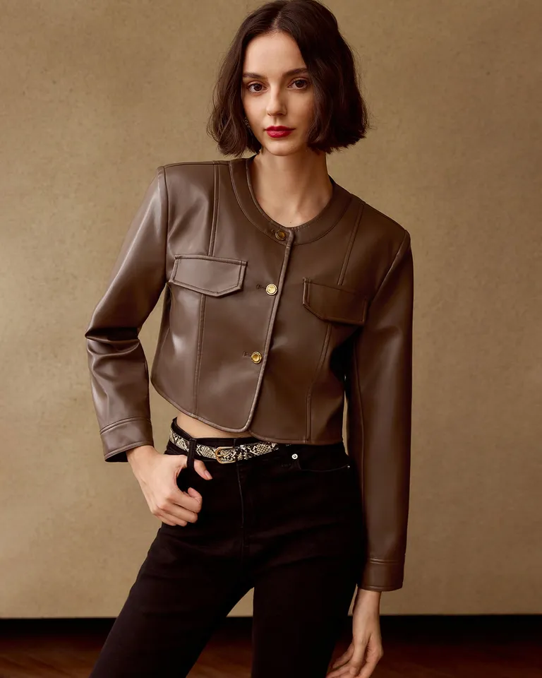 Chaqueta corta con solapa de Motf en Chaquetas para argentina