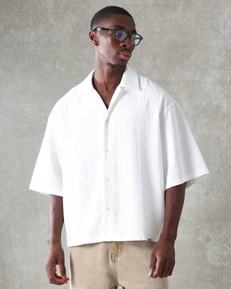 Camisa formal plisada japonesa de Sumwon en Camisas para argentina