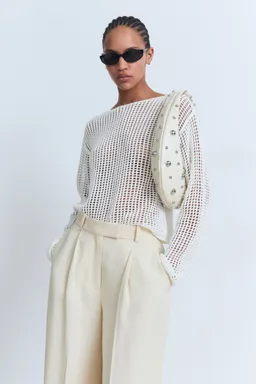 Sweater crochet manga larga de Mango en Buzos y Sweaters para argentina