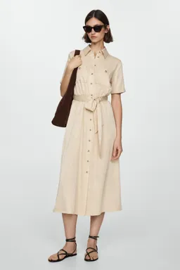 Vestido camisero satinado de Mango en Vestidos para argentina